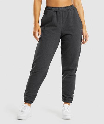 Spodnie Do Biegania Damskie Gymshark Rest Day Sweats Czarne | PL 2184BEX